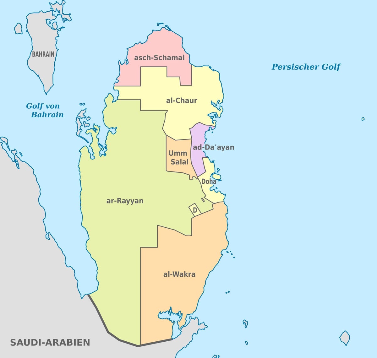 Карта Катару вектор