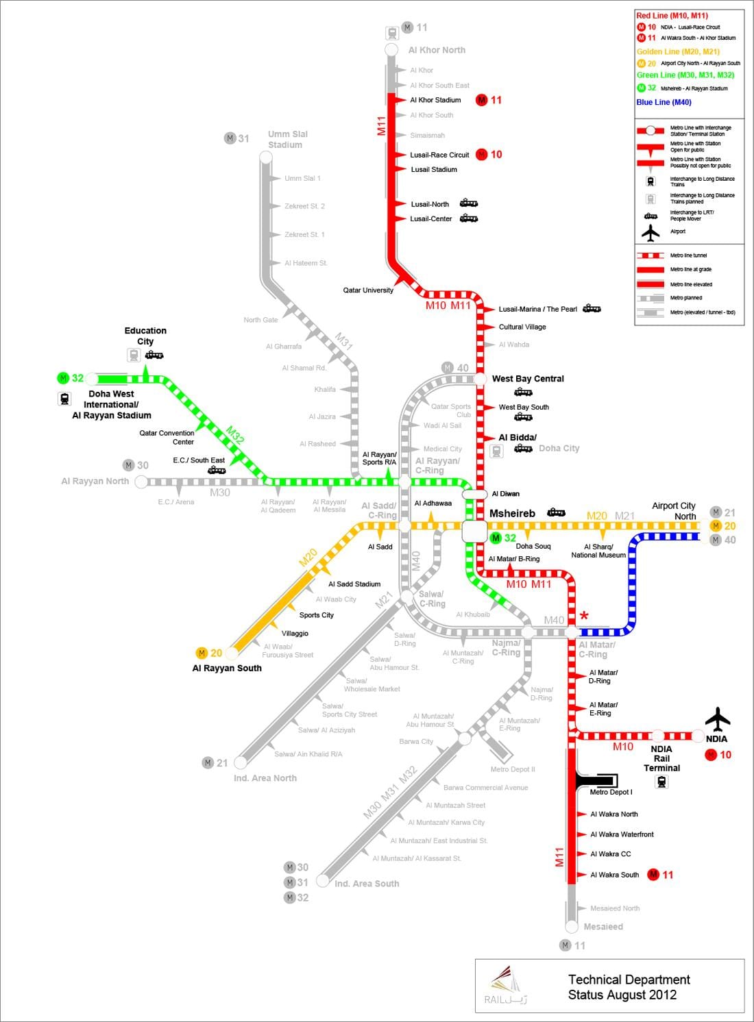 метро Катару карті