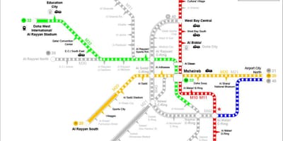 Метро Катару карті